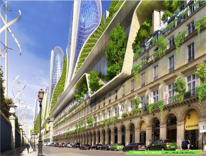 © Vincent Callebaut architectures, Paris smart city 2050